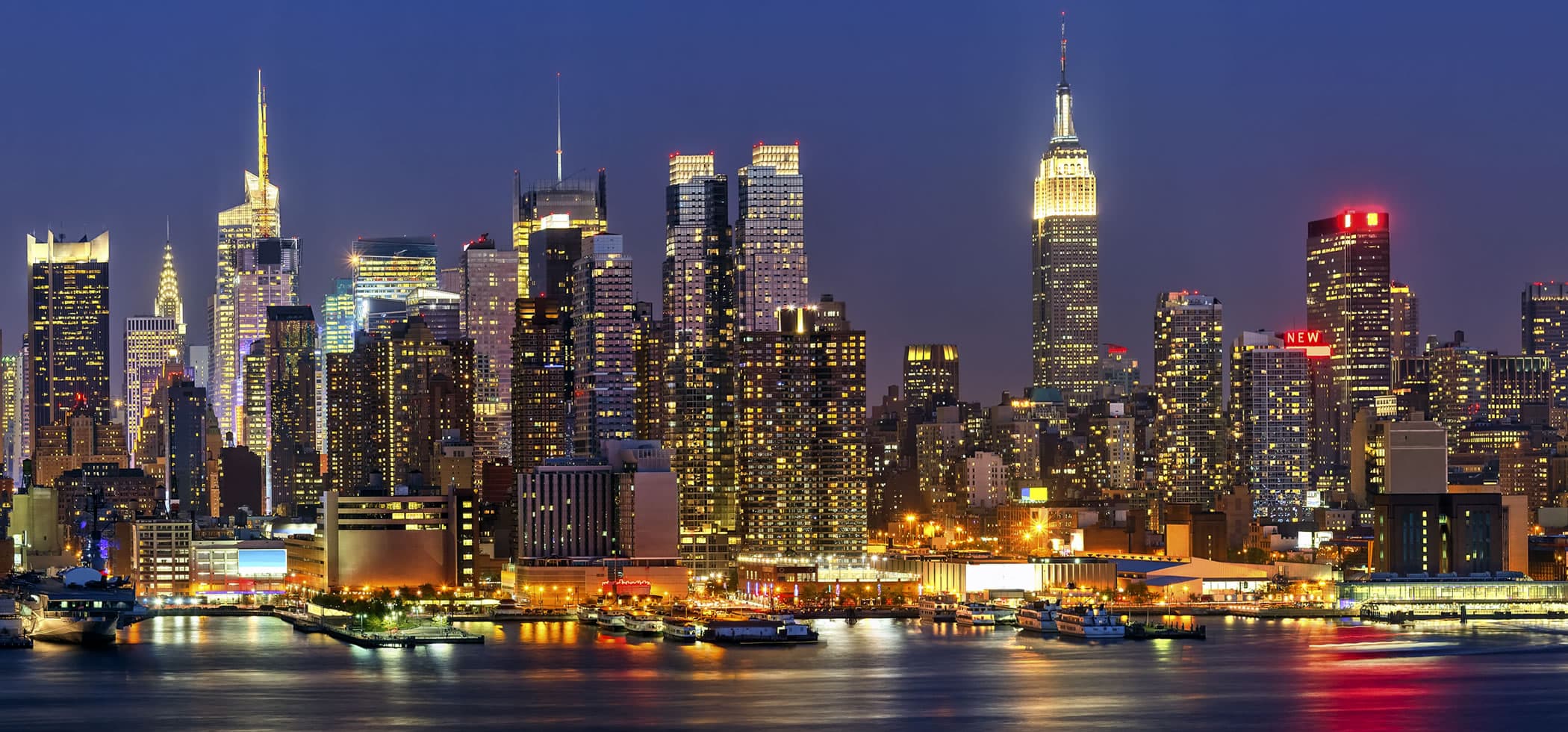NYC rooftop skyline