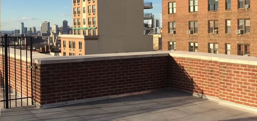 NYC building parapet wall
